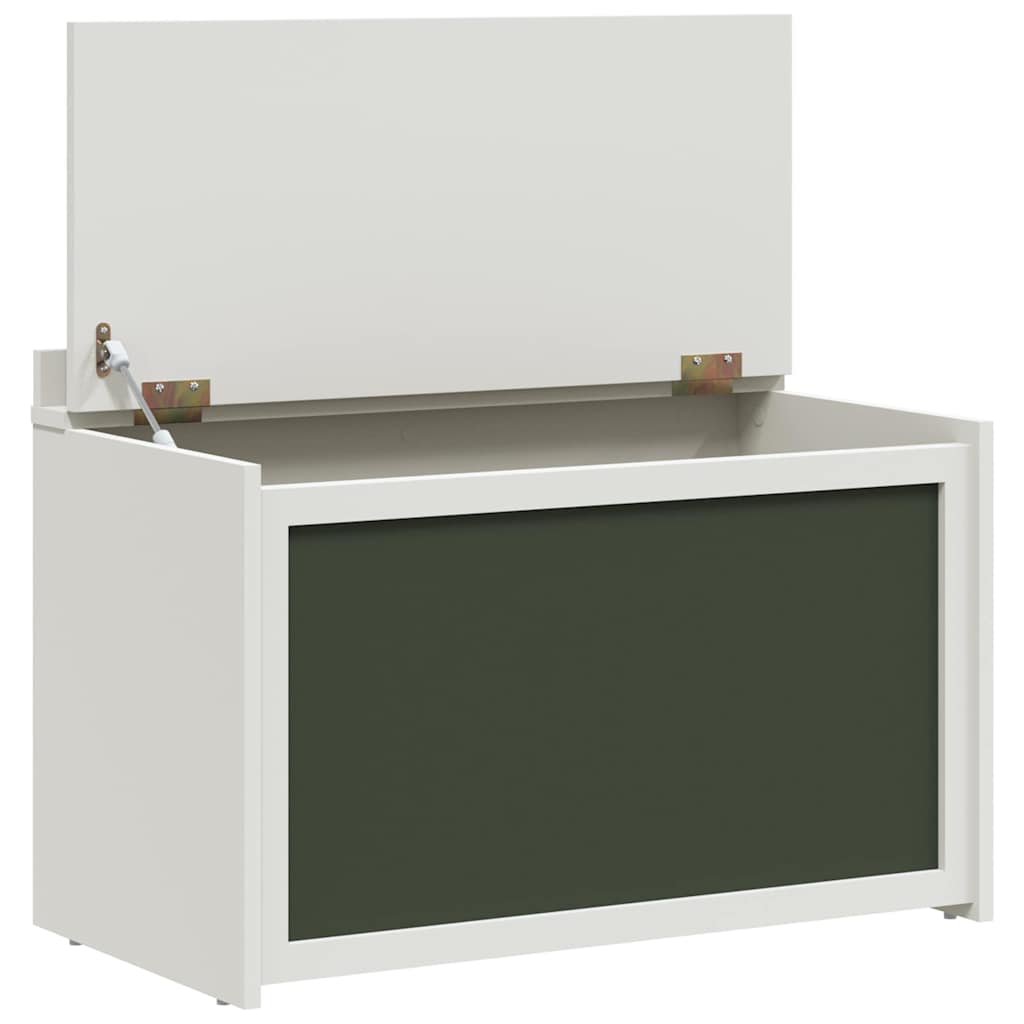 Box with Storage White 73 x 33 x 55 cm Engineered wood