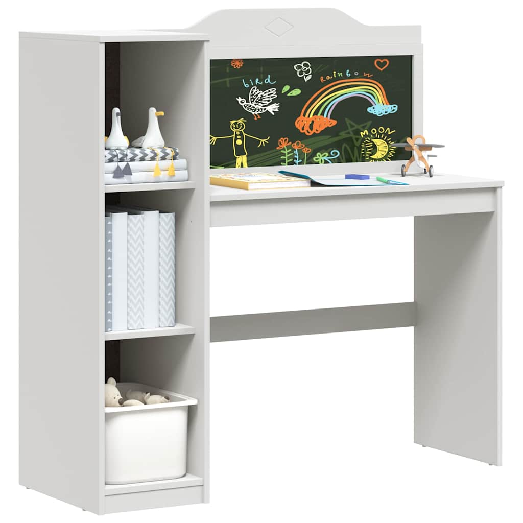 Chalkboard Desk White 120 x 45 x 118.5 cm Engineered wood