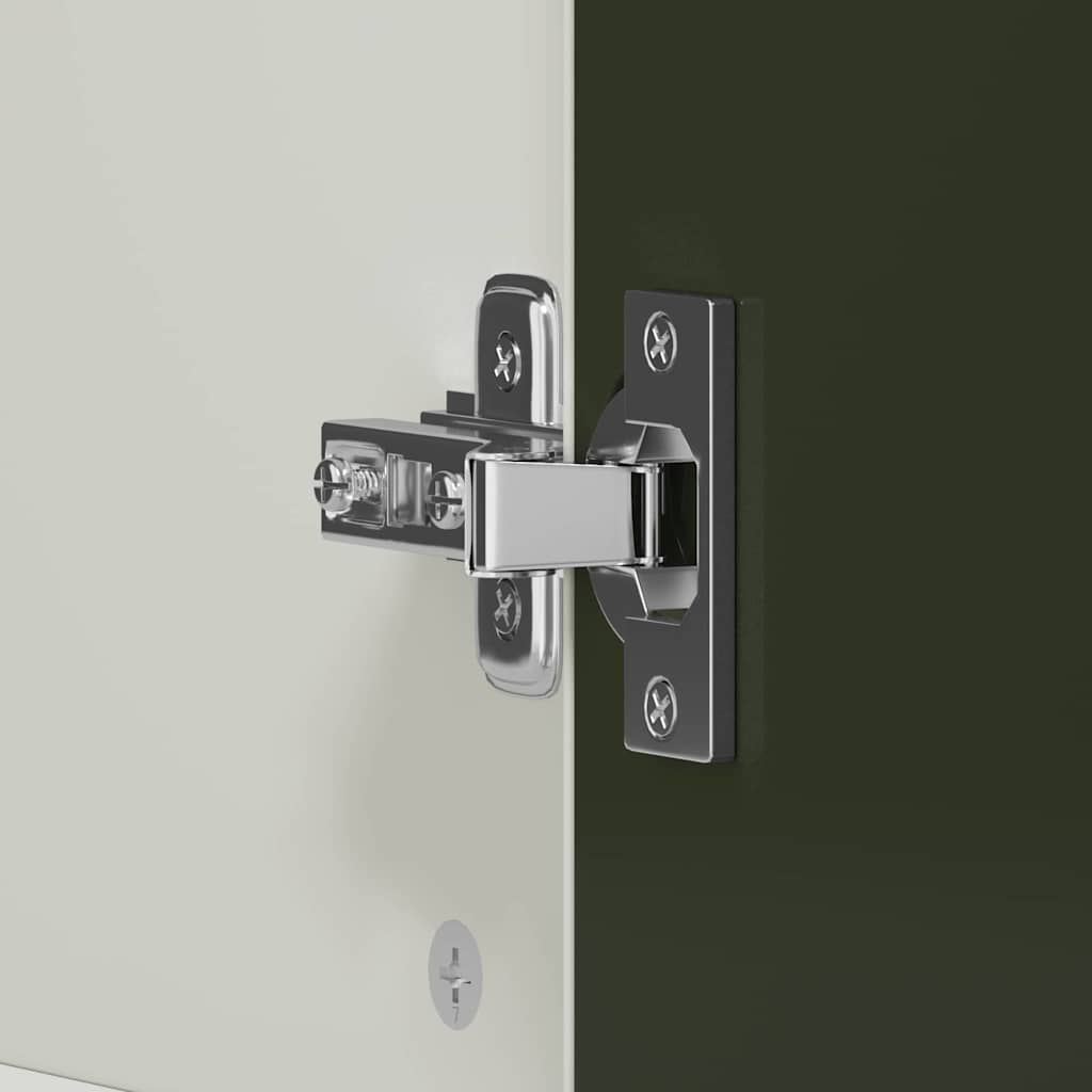 Chalkboard Wardrobe with Drawer with Door White Engineered wood