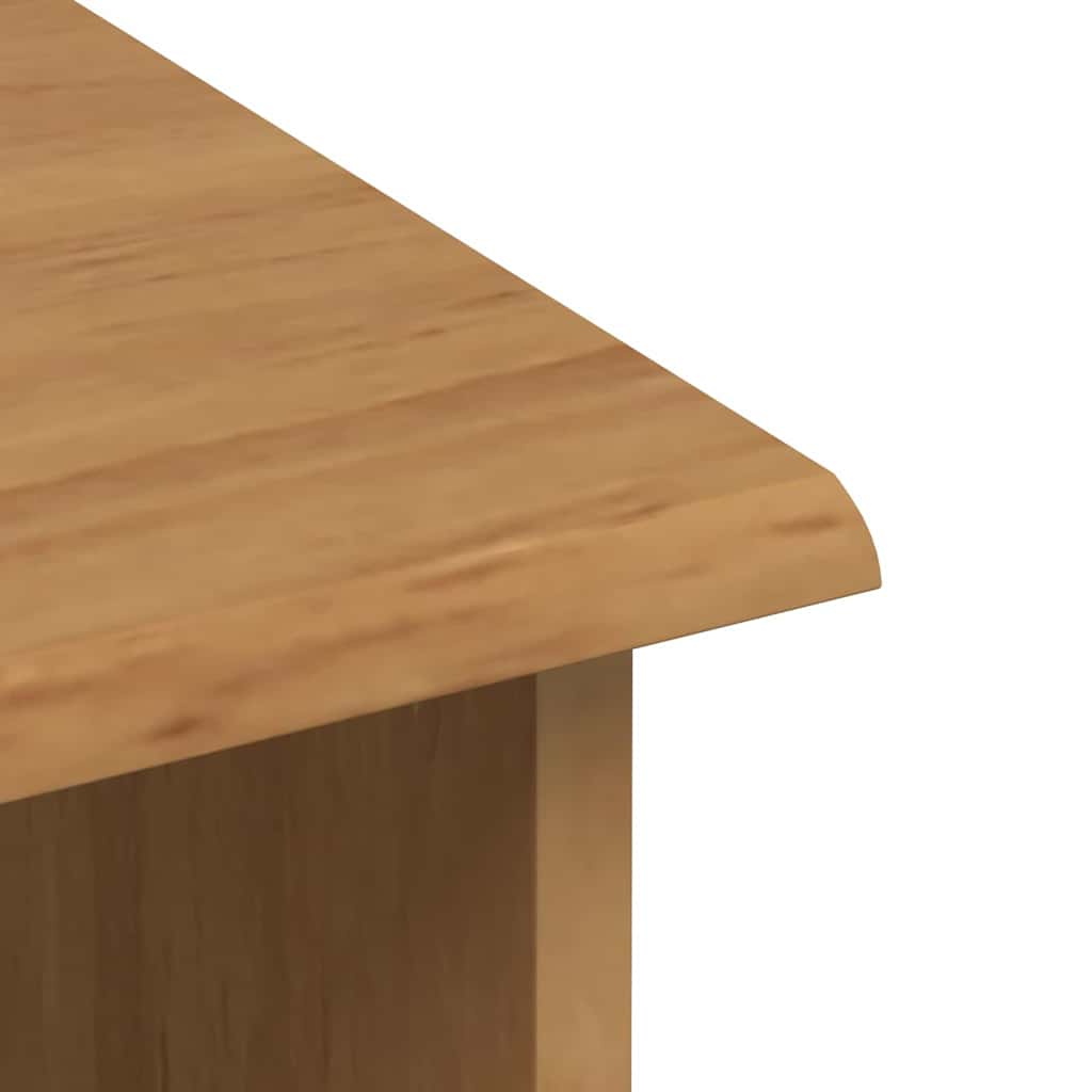 Hutch ASKIM Honey brown 91 x 40 x 184 cm Solid Pine wood