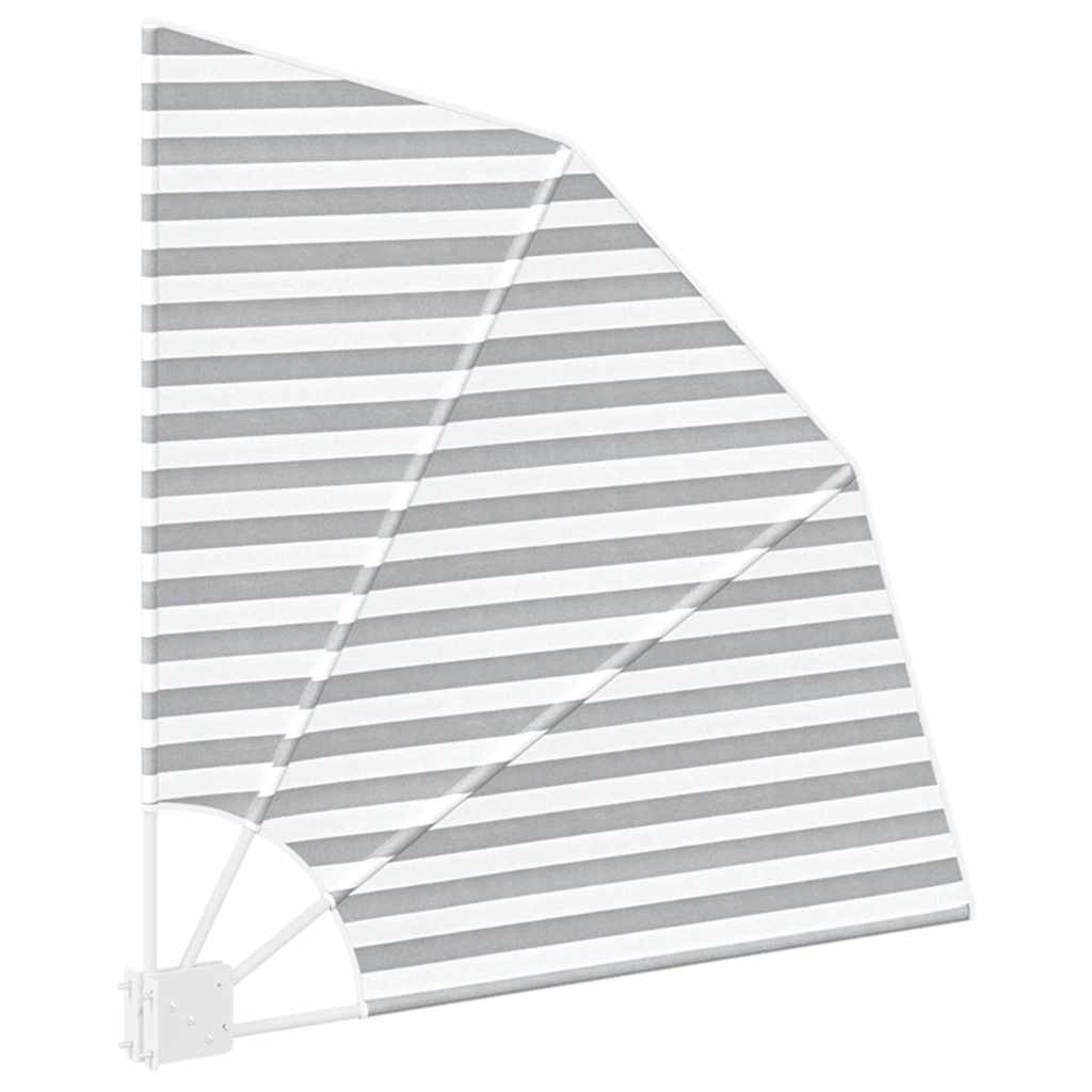 Balcony Privacy Screen Anthracite and white 115 x 115 cm Fabric