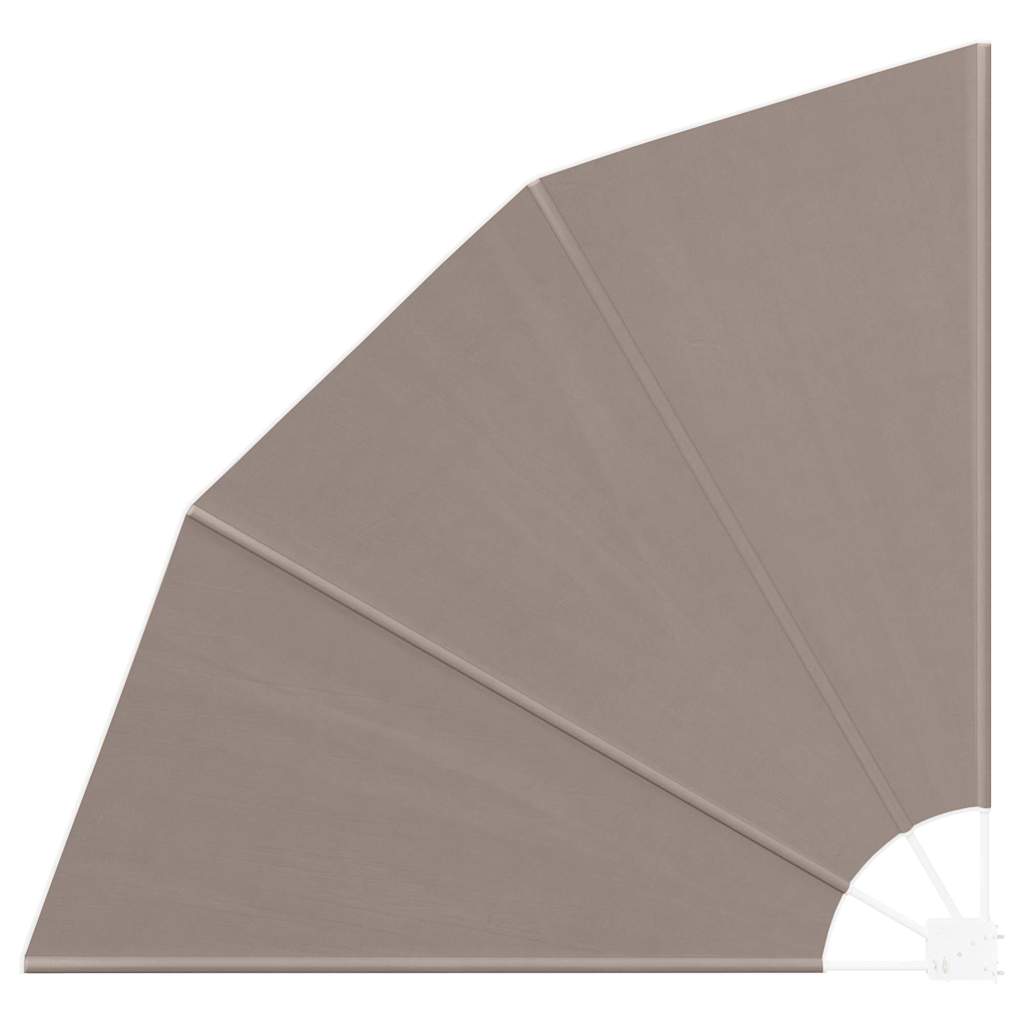 Balcony Privacy Screen Taupe 160 x 160 cm Fabric