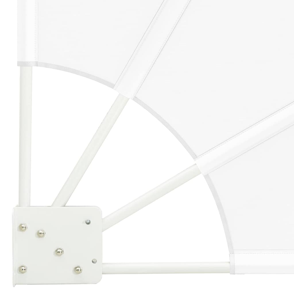 Balcony Privacy Screen White 160 x 160 cm Fabric