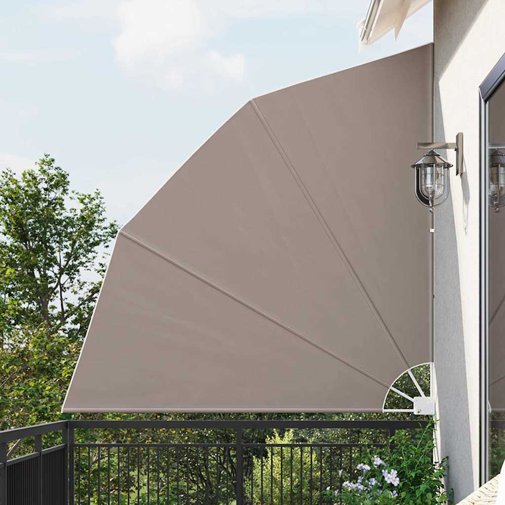 Balcony Privacy Screen Taupe 210 x 210 cm Fabric