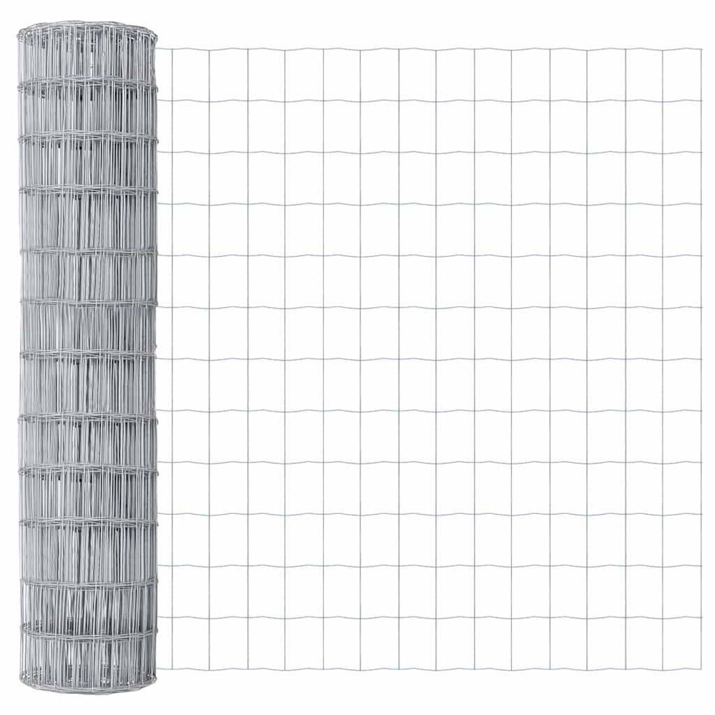 Euro Fence Silver 1 x 25 m Hot dip galvanized iron