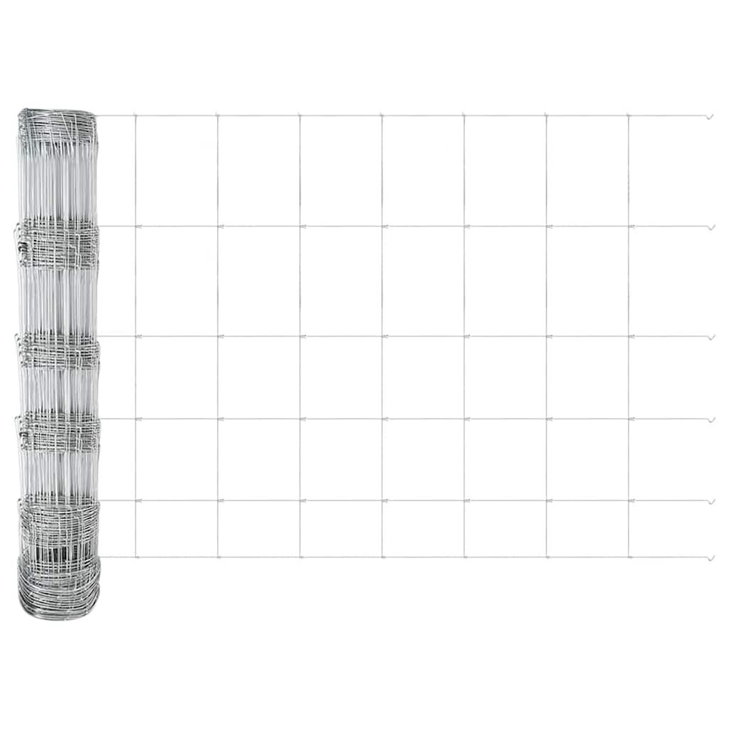Field Fence Silver 25 x 0.8 m Galvanised steel