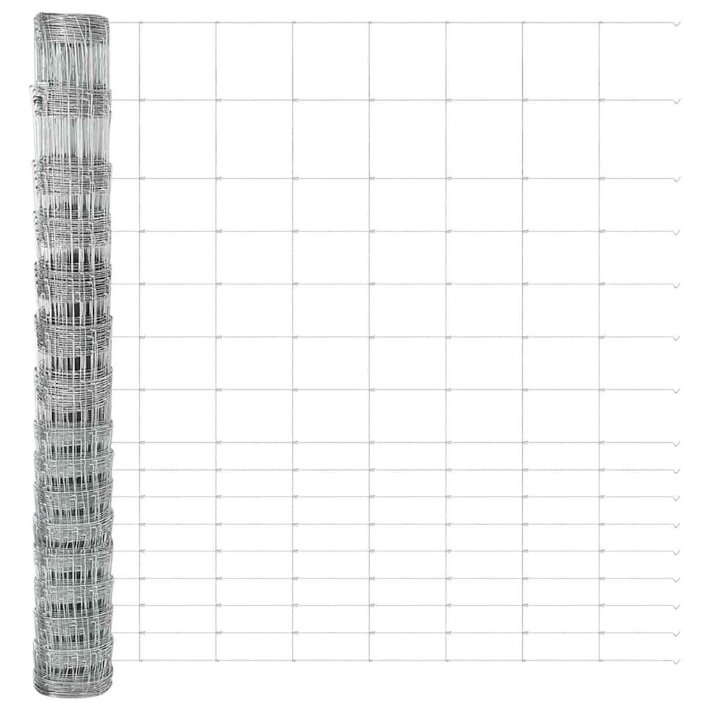 Field Fence Silver 25 x 1.2 m Galvanised steel
