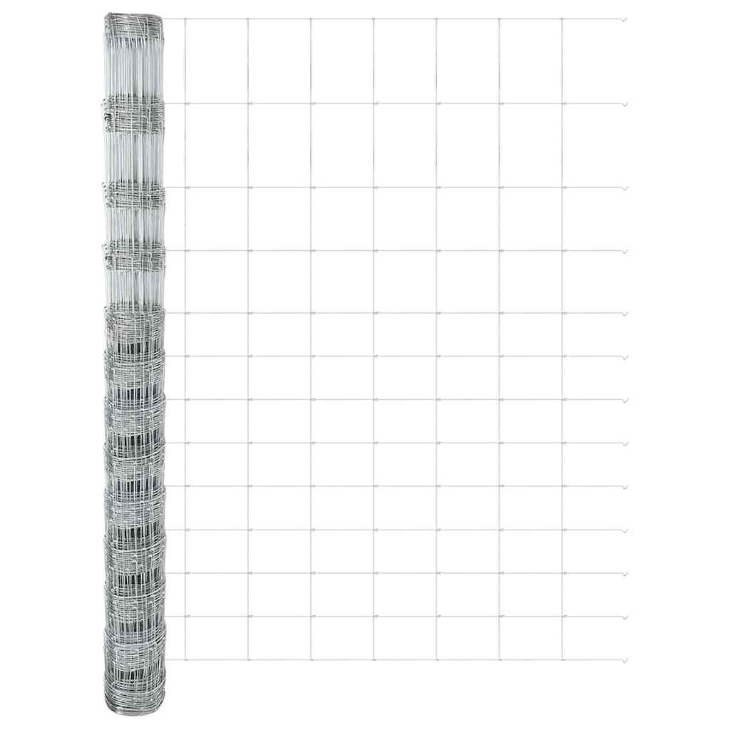 Field Fence Silver 25 x 1.5 m Galvanised steel
