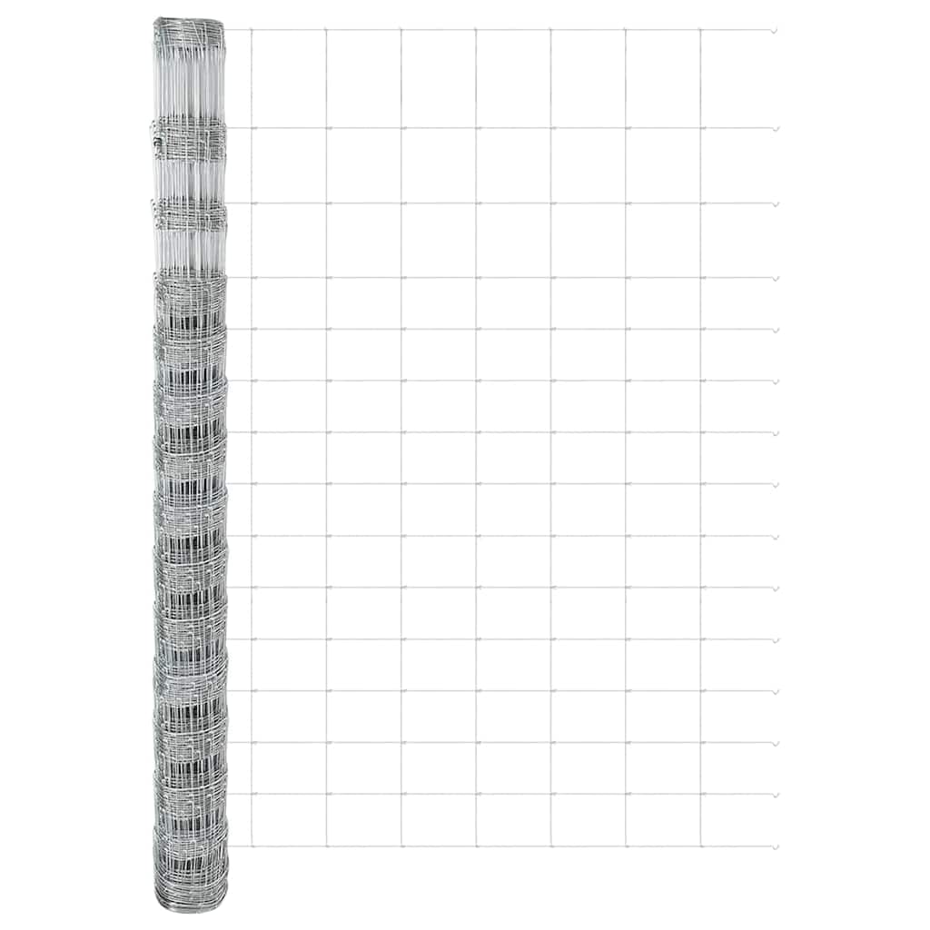 Field Fence Silver 25 x 1.6 m Galvanised steel