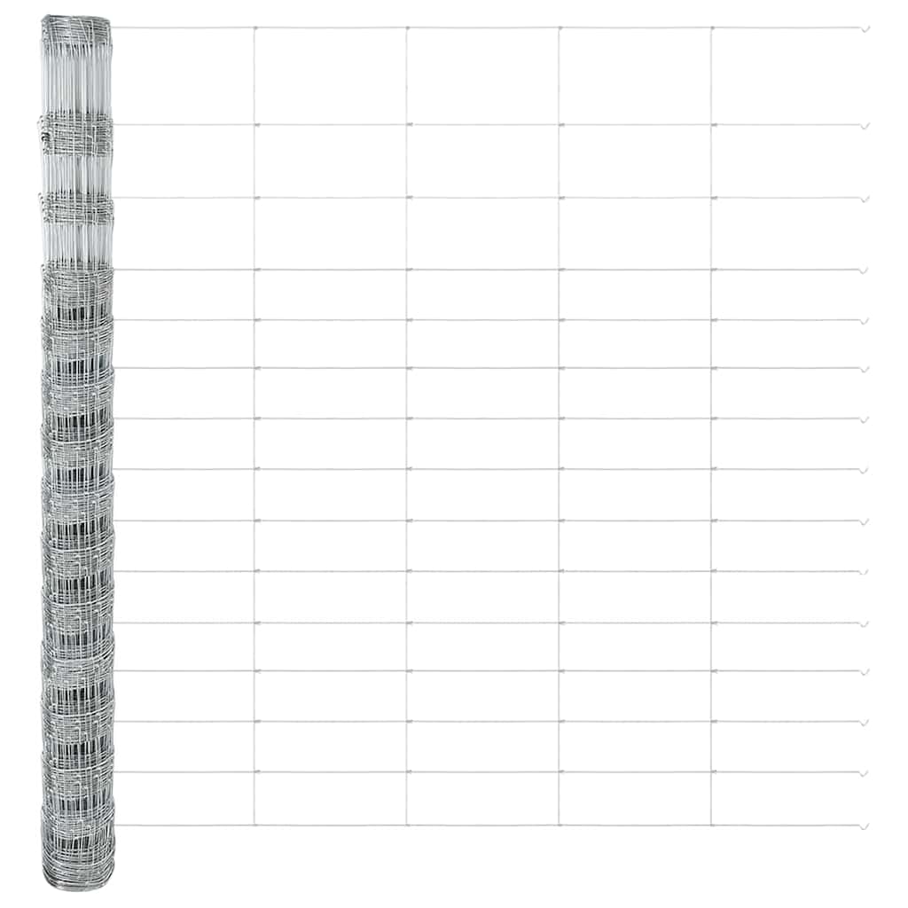 Field Fence Silver 25 x 1.6 m Galvanised steel