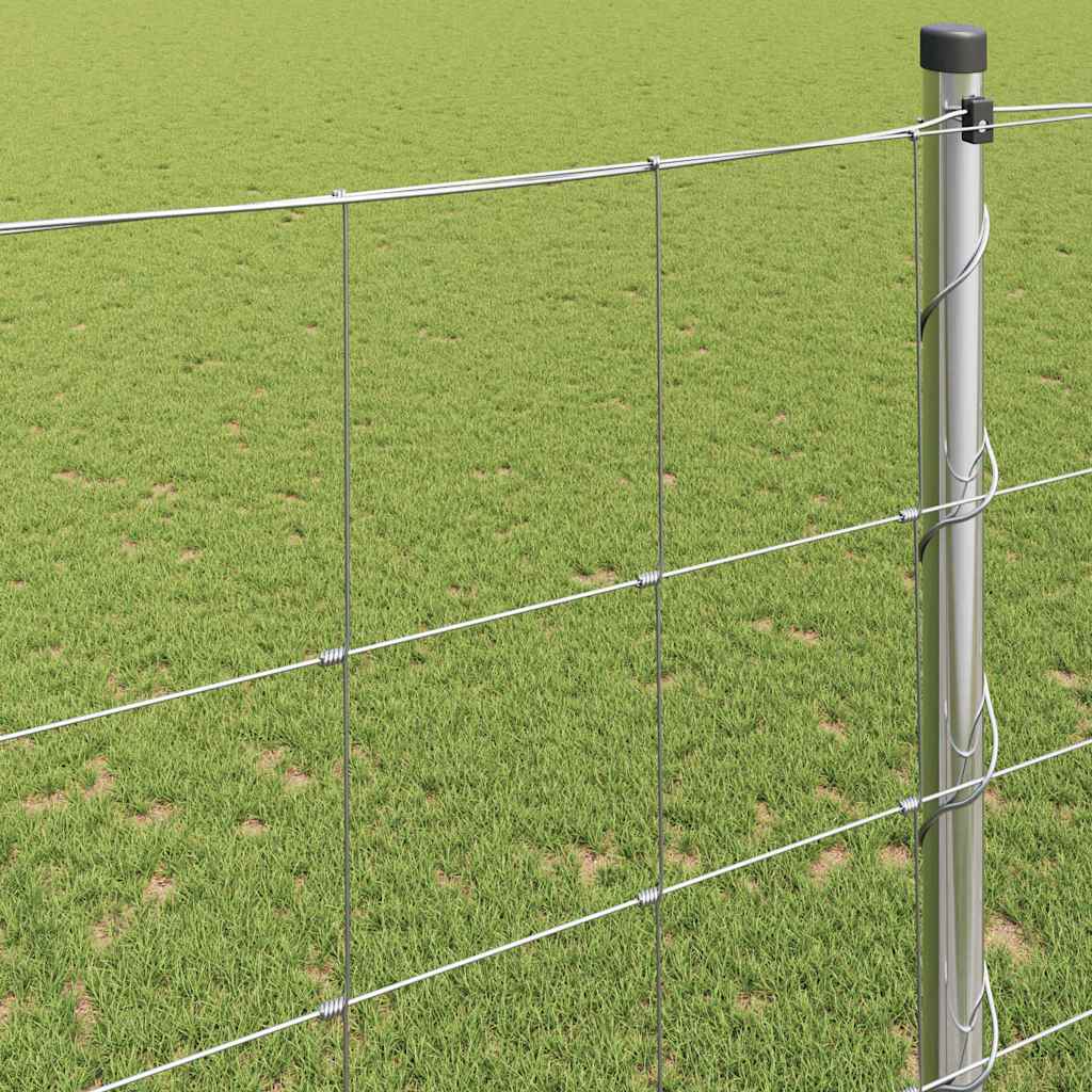 Field Fence Silver 25 x 1.6 m Galvanised steel