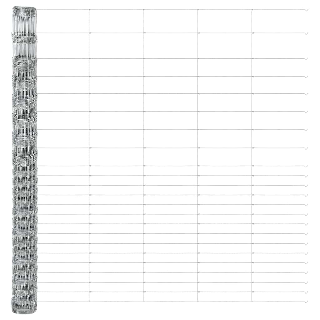 Field Fence Silver 25 x 1.6 m Galvanised steel