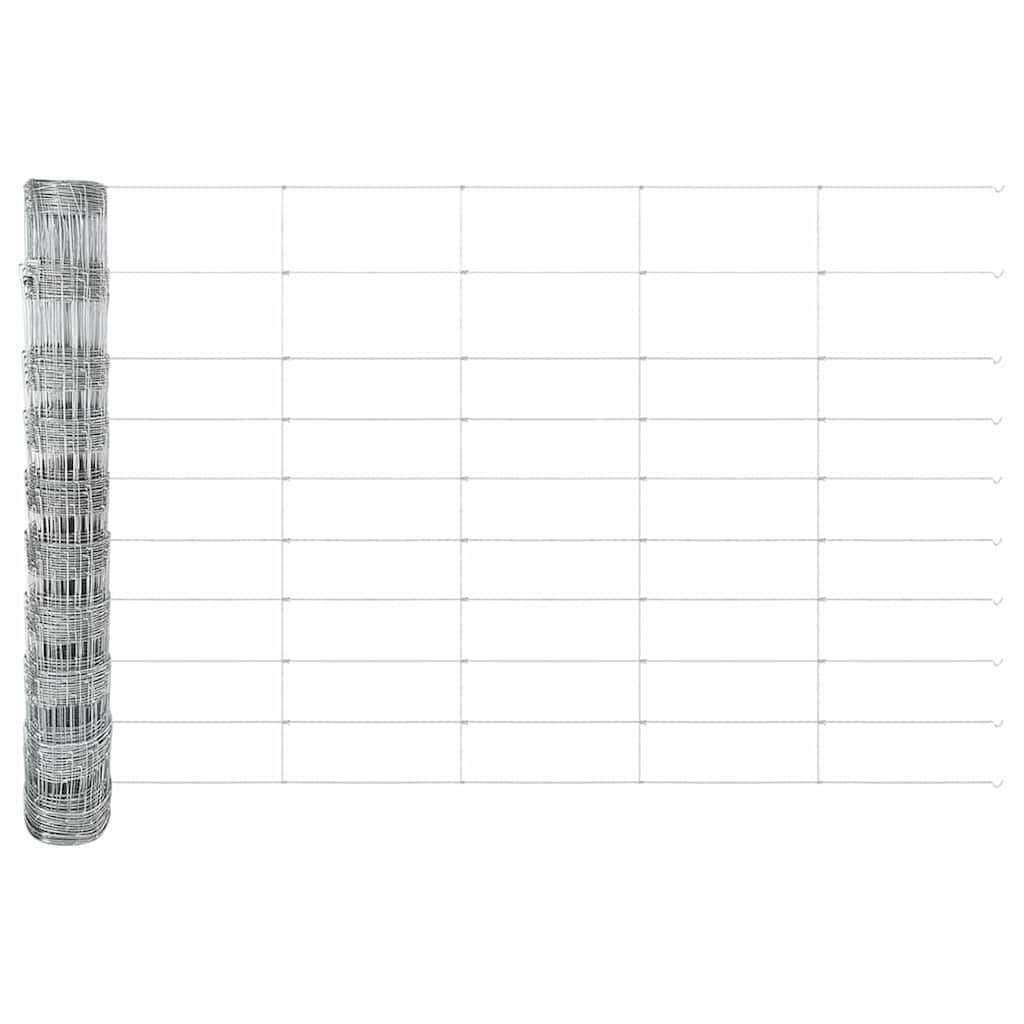 Field Fence Silver 50 x 1 m Galvanised steel