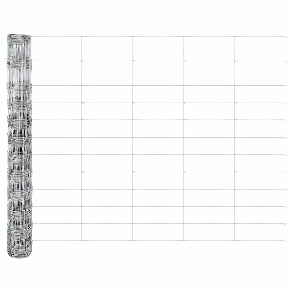 Field Fence Silver 50 x 1.2 m Galvanised steel