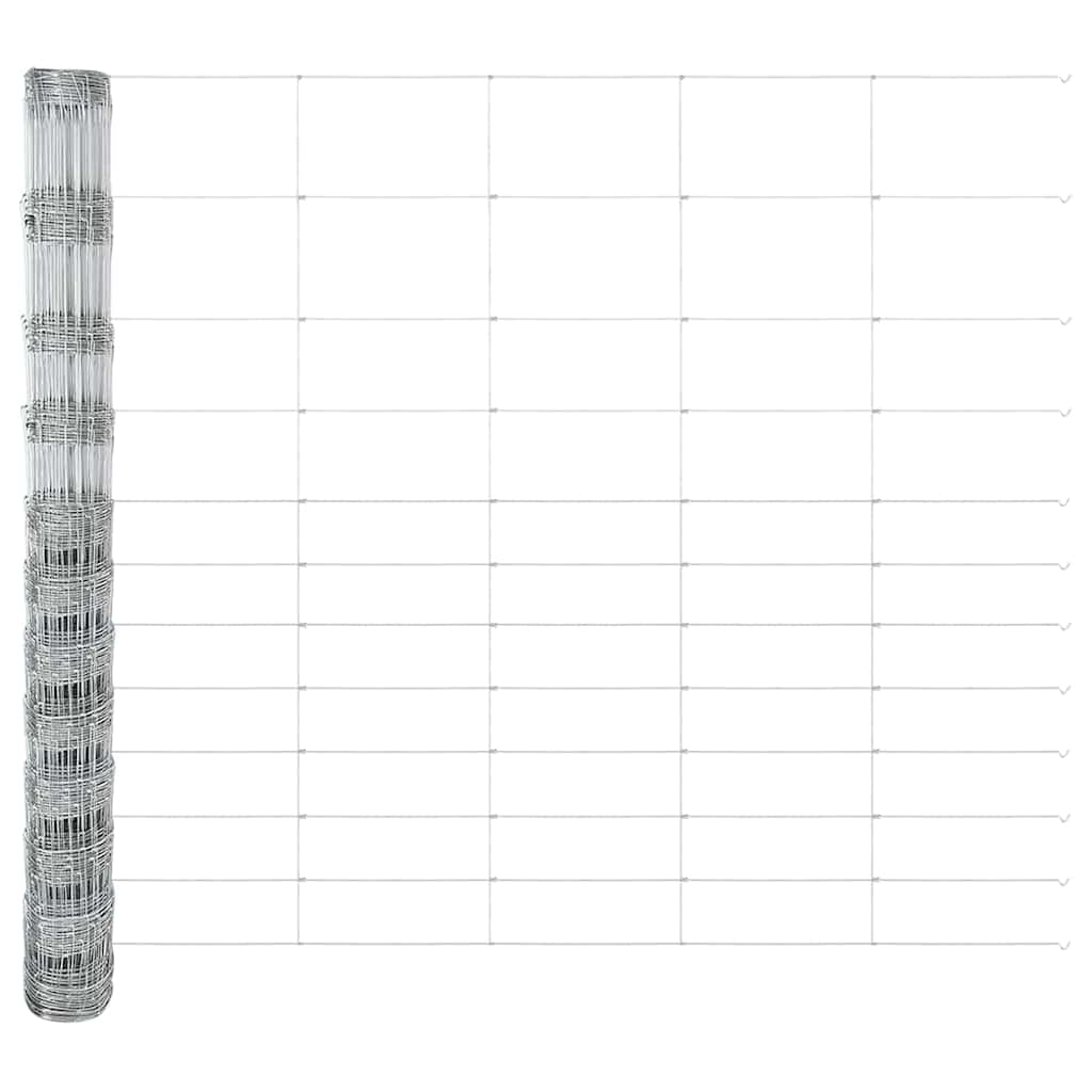 Field Fence Silver 50 x 1.4 m Galvanised steel