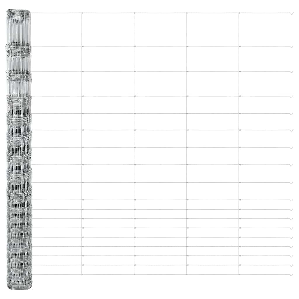 Field Fence Silver 50 x 1.5 m Galvanised steel