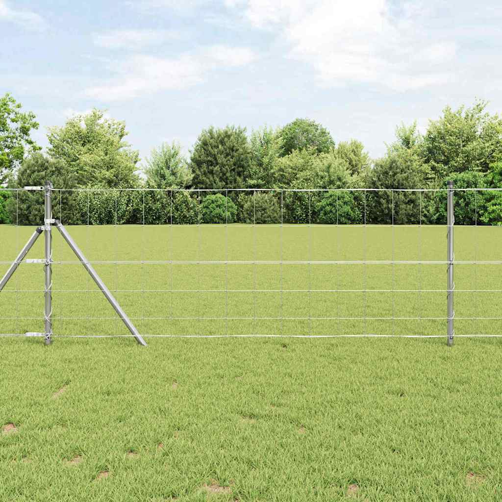 Field Fence Silver 100 x 0.8 m Galvanised steel
