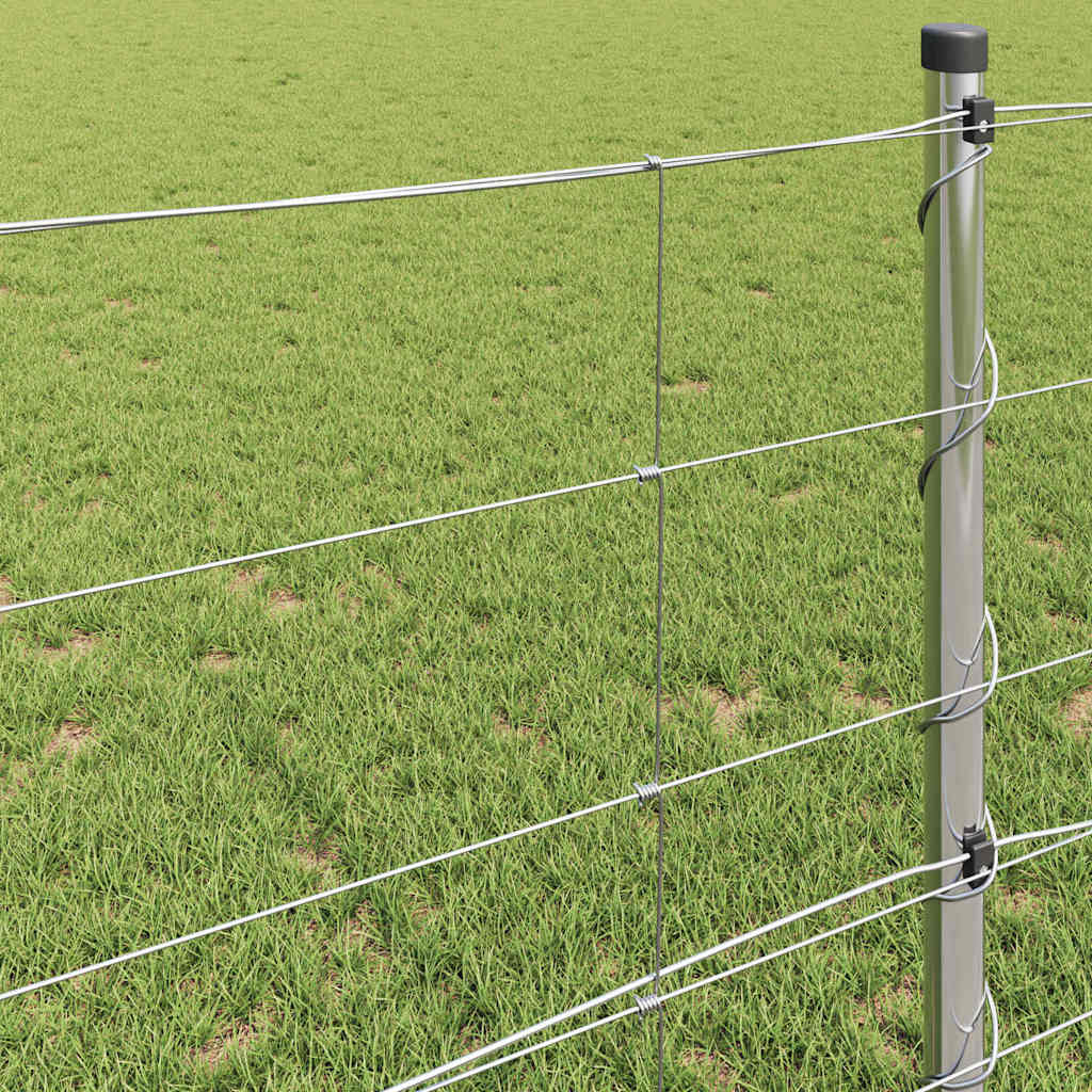 Field Fence Silver 100 x 0.8 m Galvanised steel