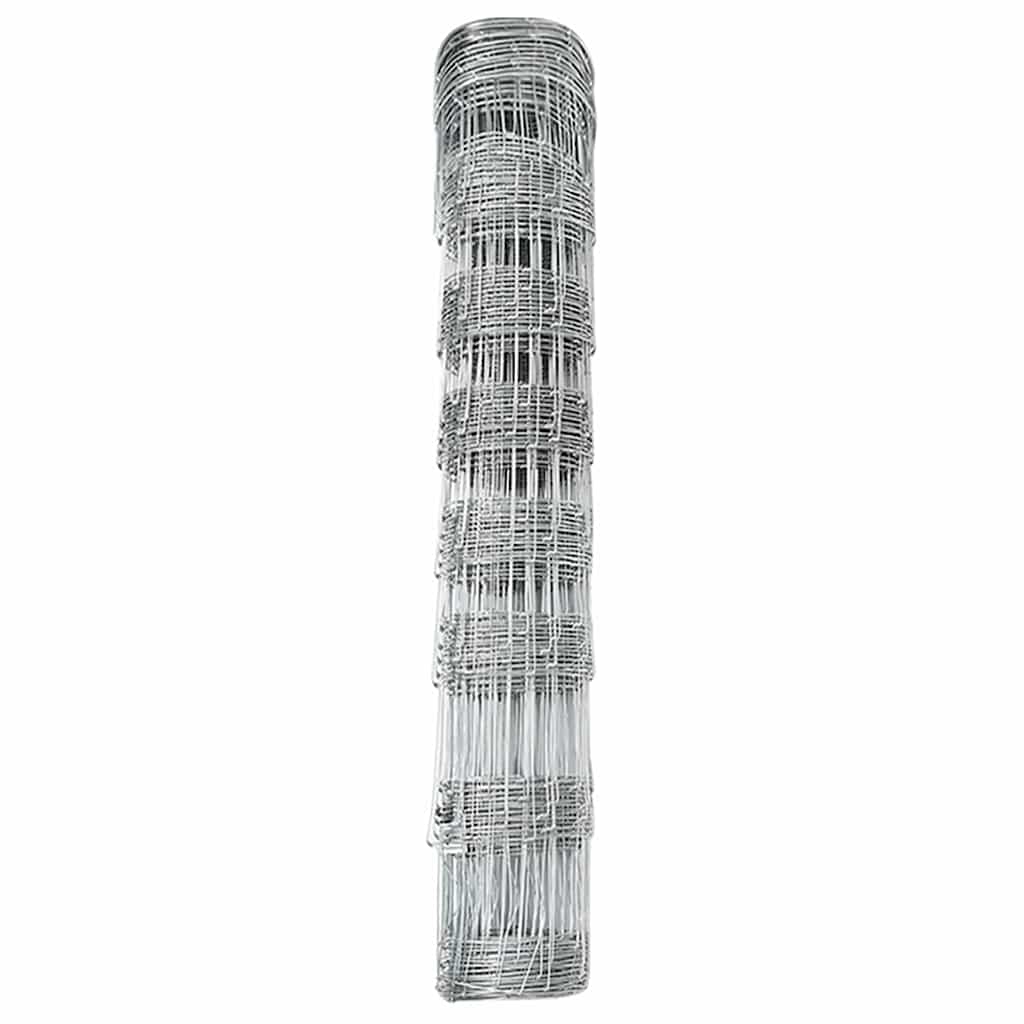 Field Fence Silver 100 x 0.8 m Galvanised steel