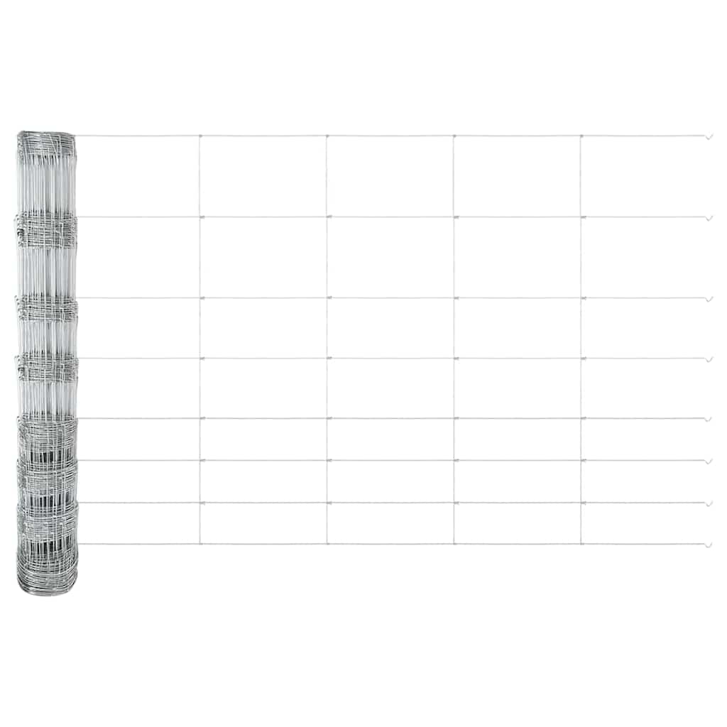 Field Fence Silver 100 x 1 m Galvanised steel