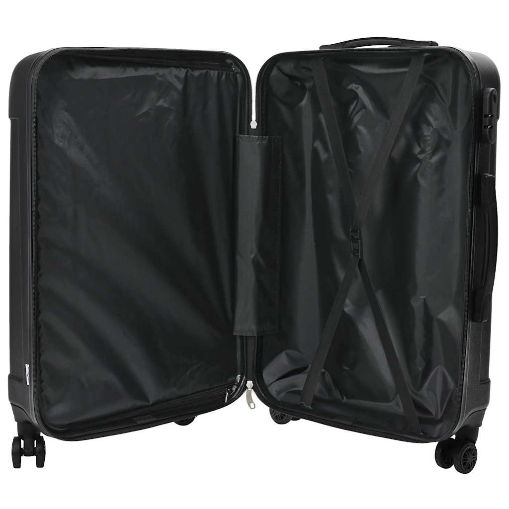 Suitcase Set 3 pcs Black 50 x 31 x 78 cm ABS Plastic and Steel