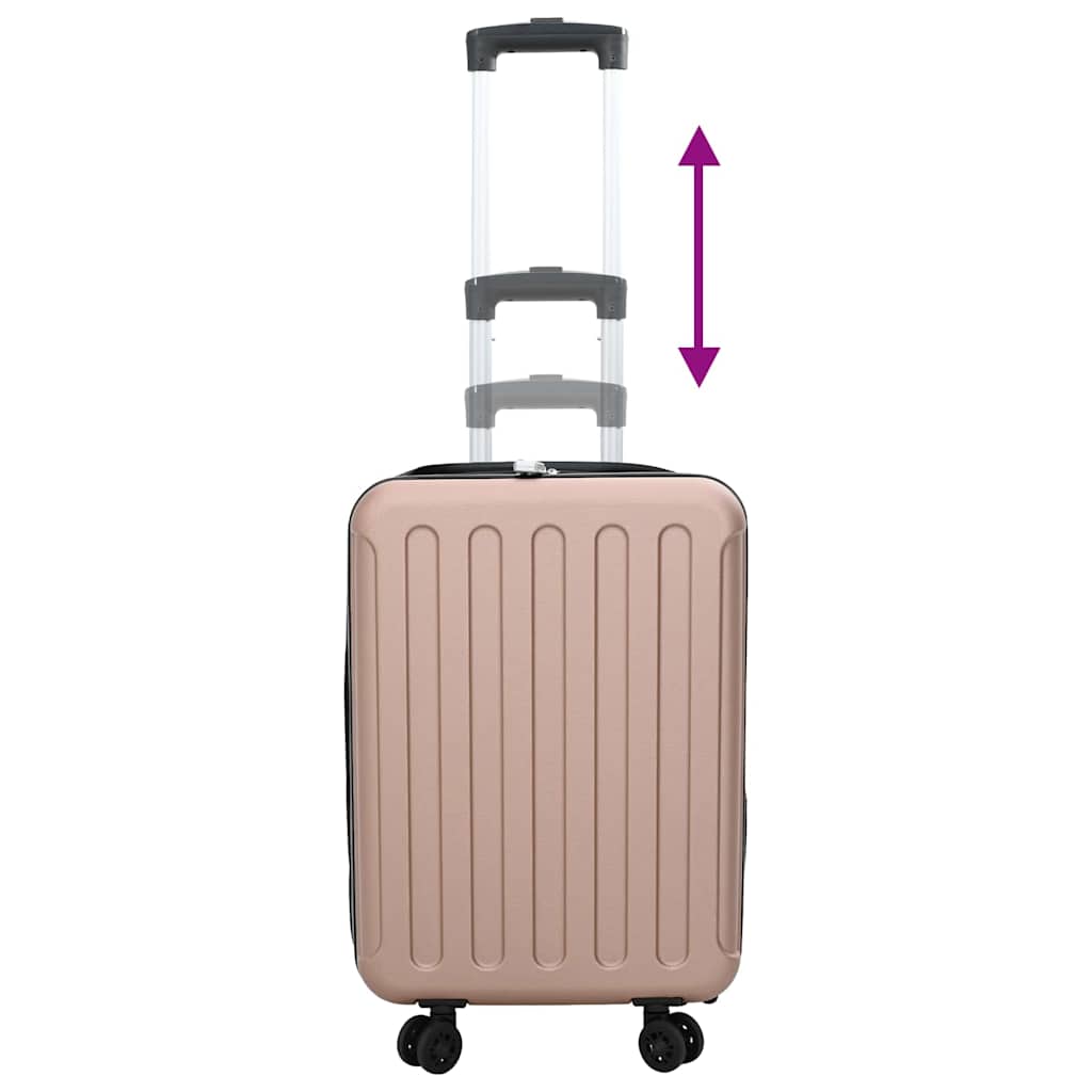 Suitcase Folding Rose gold 34 x 23 x 55.5 cm ABS Plastic