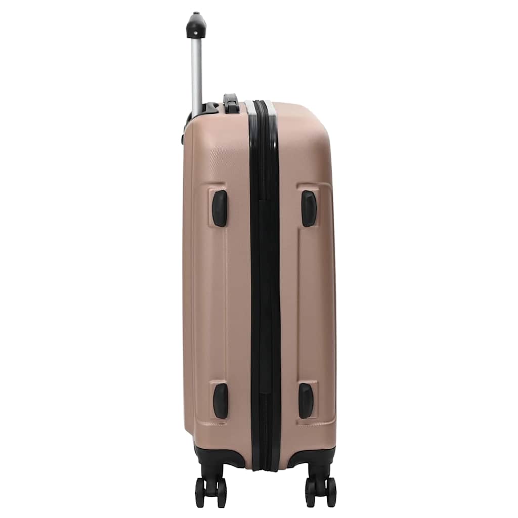 Suitcase Set with Lock 3 pcs Rose gold 50 x 31 x 78 cm
