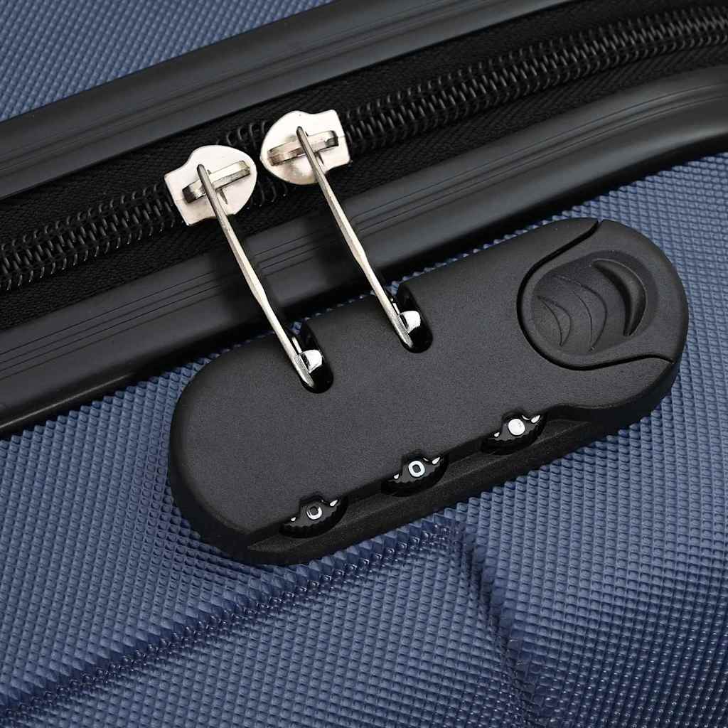 Suitcase Set with Lock 3 pcs Dark blue 50 x 31 x 78 cm