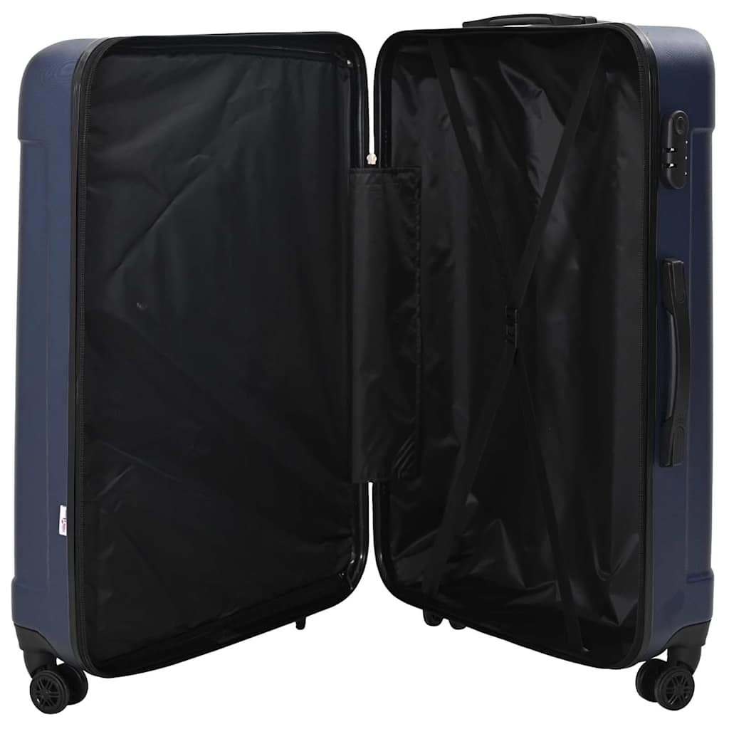 Suitcase Set with Lock 3 pcs Dark blue 50 x 31 x 78 cm