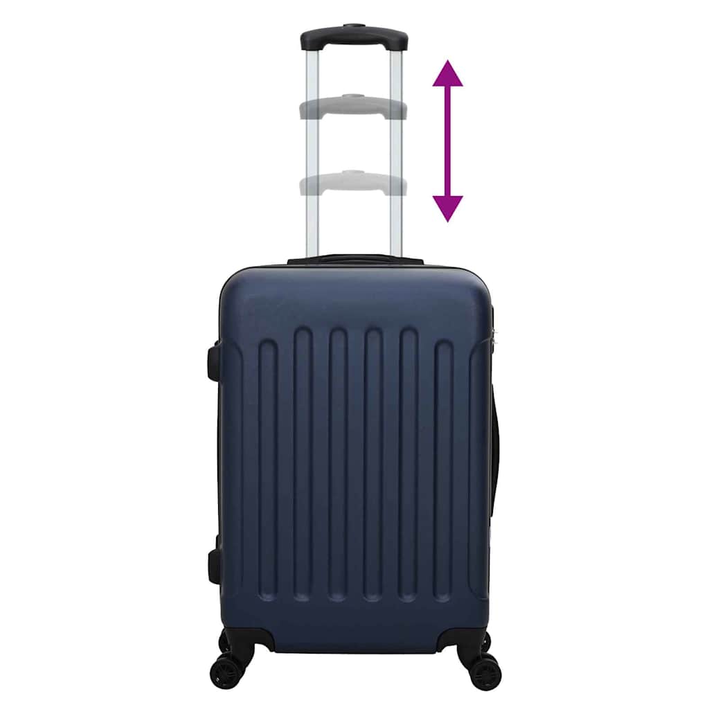 Suitcase Set with Lock 3 pcs Dark blue 50 x 31 x 78 cm