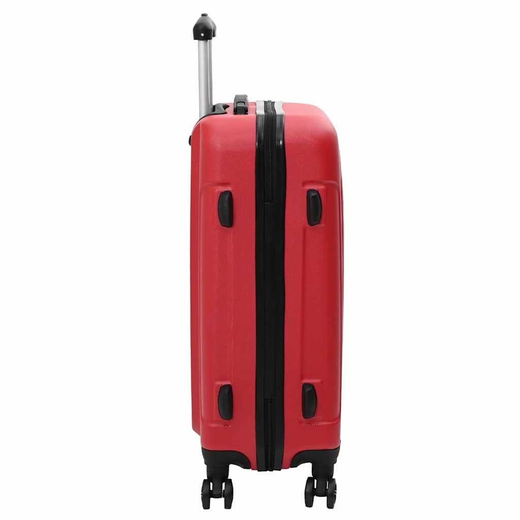 Suitcase Set 3 pcs Red 50 x 31 x 78 cm ABS Plastic and Steel