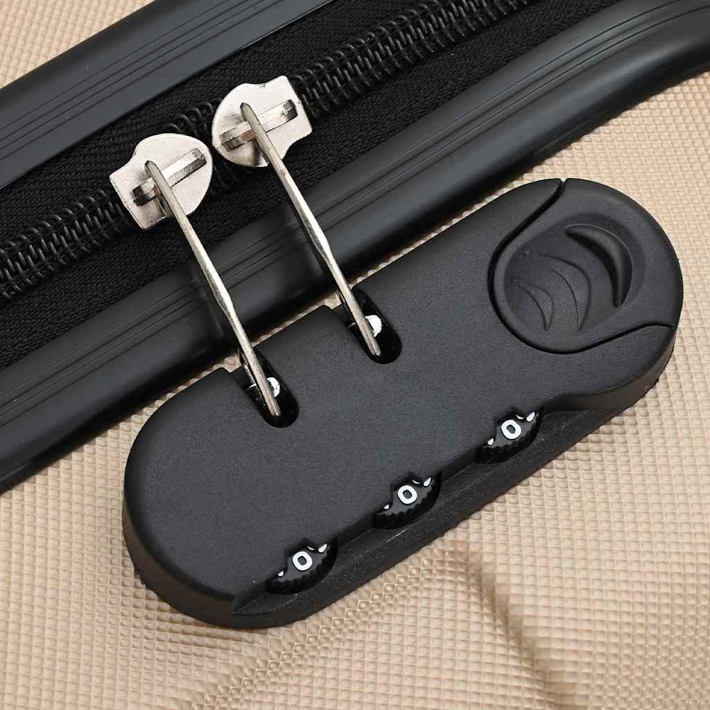 Suitcase Set with Lock 3 pcs Champagne 50 x 31 x 78 cm