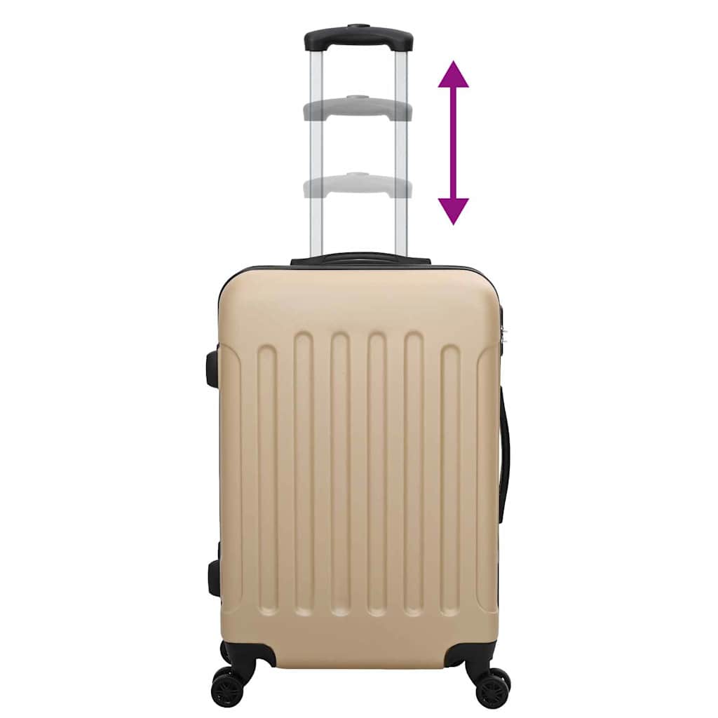 Suitcase Set with Lock 3 pcs Champagne 50 x 31 x 78 cm
