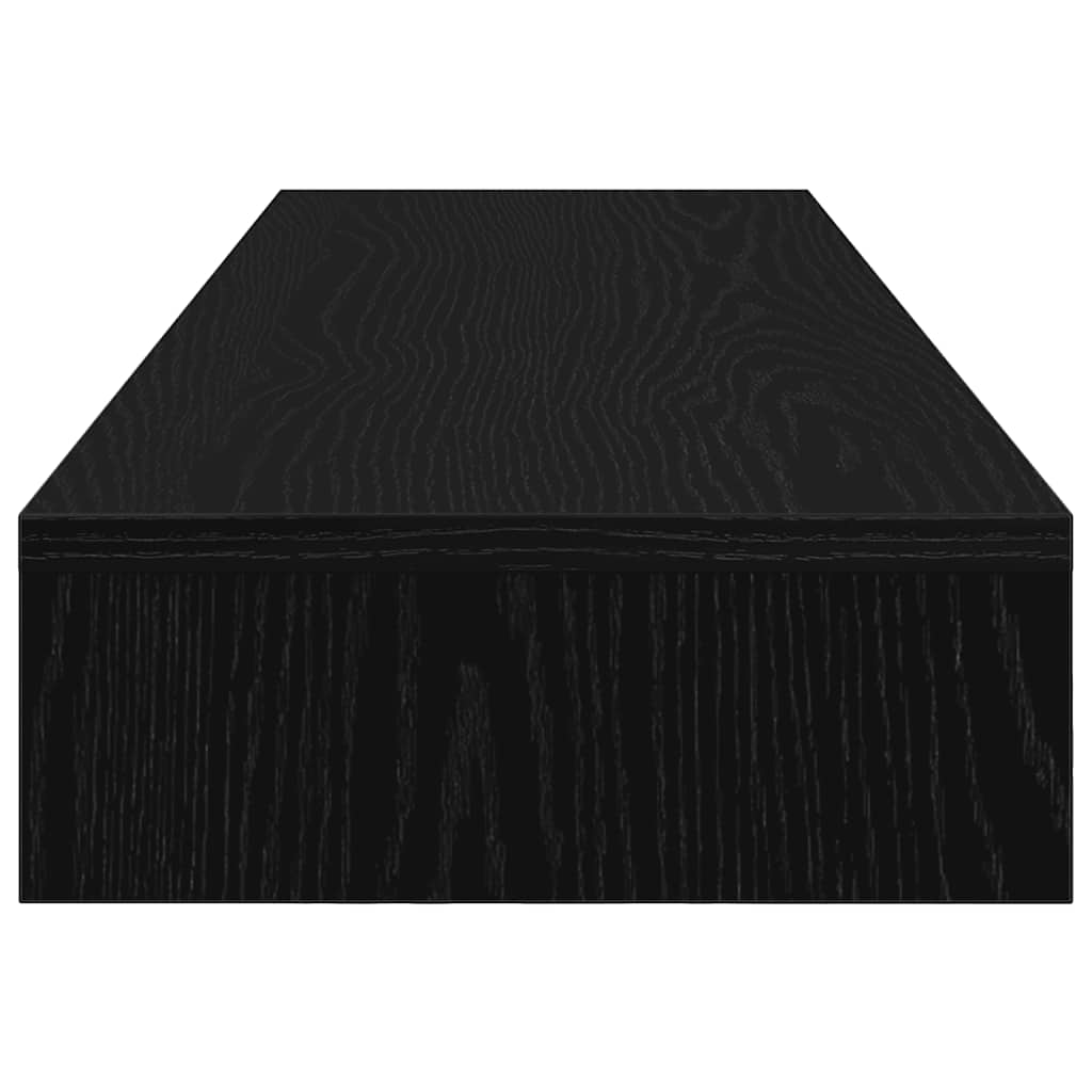 Monitor Stand Black Oak 100x27x10 cm Engineered Wood