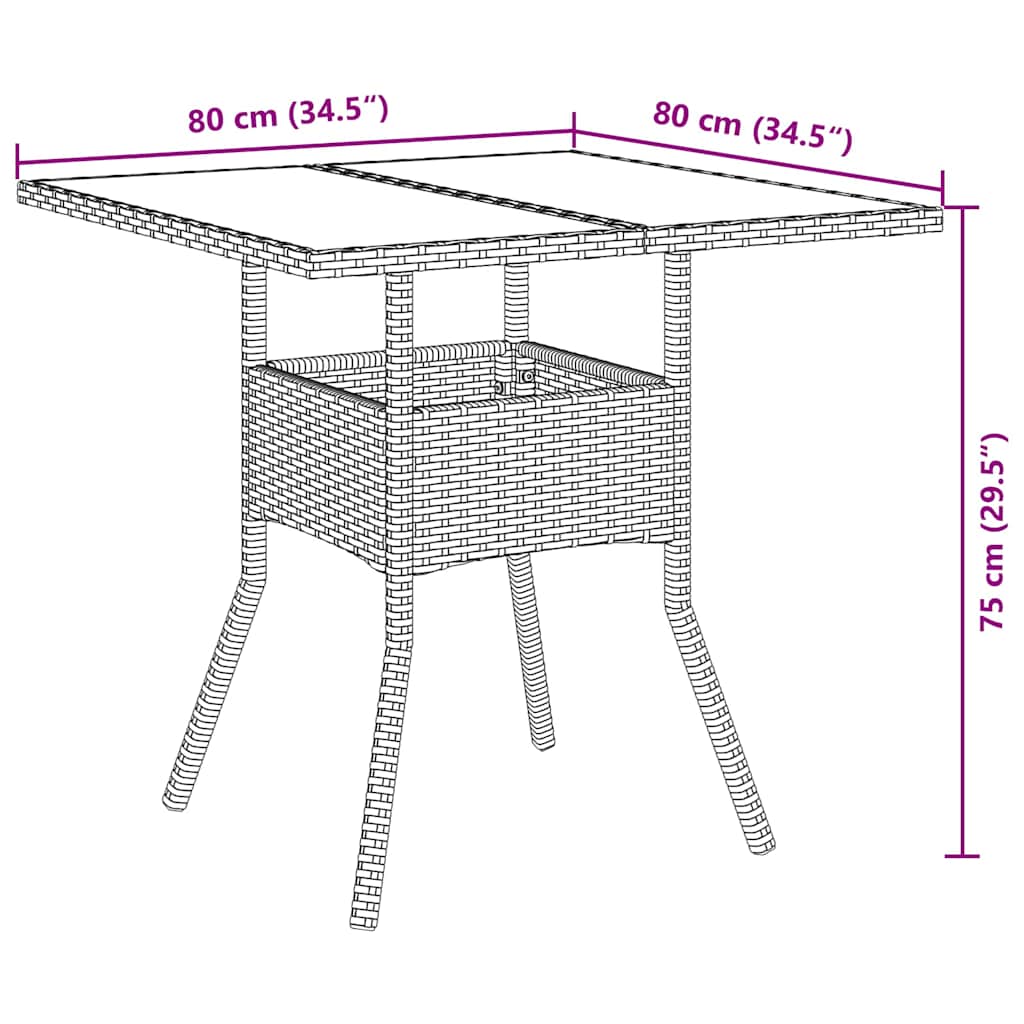 Garden Dining Set 5 pcs Grey Poly rattan