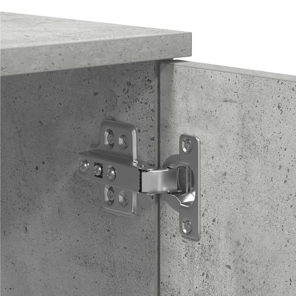 Bed Frame Concrete Grey 100 x 200 cm Engineered Wood