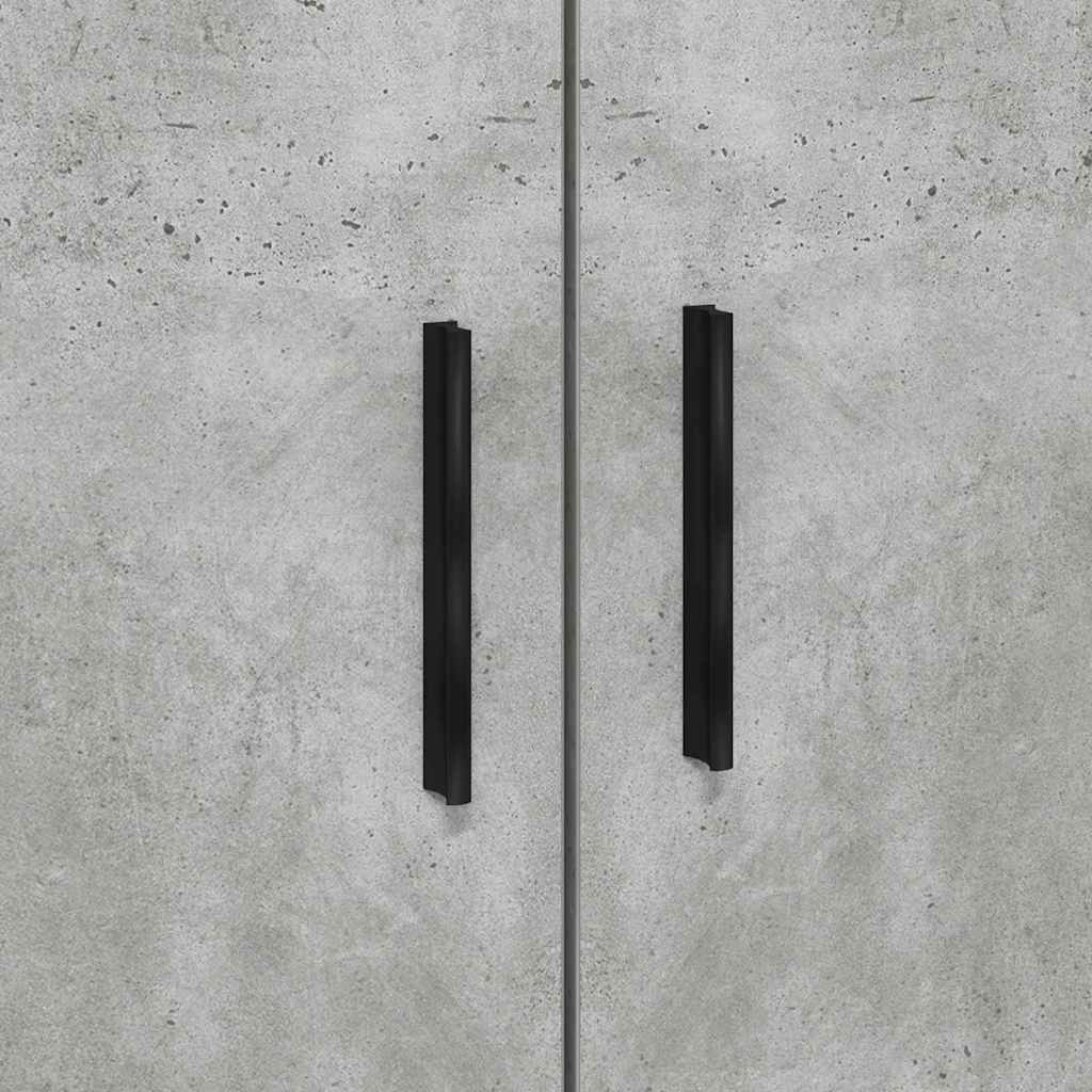 Storage Bed Frame Concrete Grey 100 cm Engineered Wood