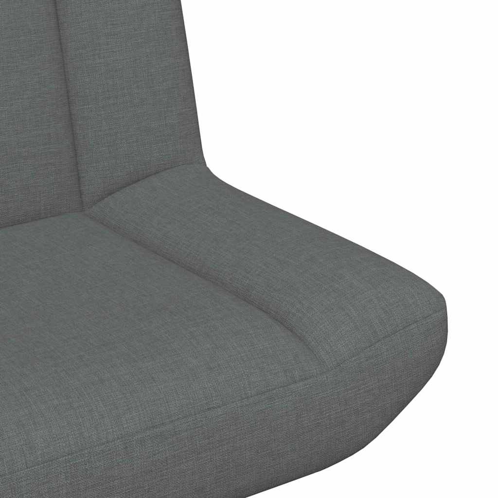 Swivel Chair Dark Grey 63 x 75 x 76 cm Fabric