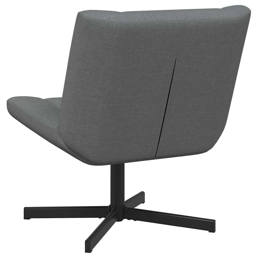 Swivel Chair Dark Grey 63 x 75 x 76 cm Fabric
