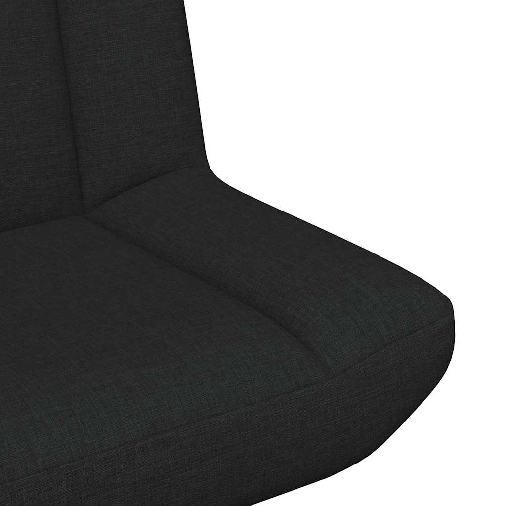 Swivel Chair Black 63 x 75 x 76 cm Fabric