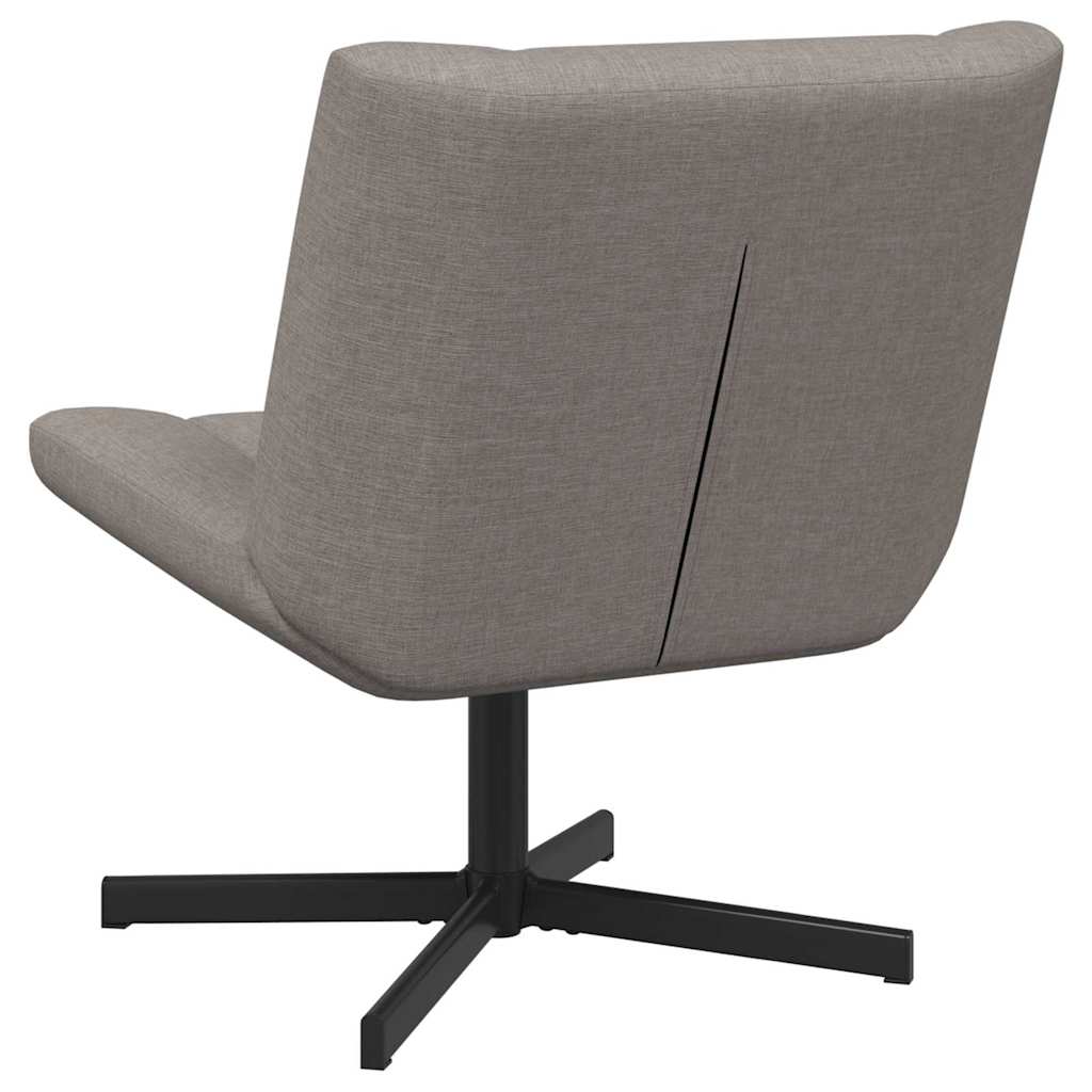 Swivel Chair Taupe 63 x 75 x 76 cm Fabric