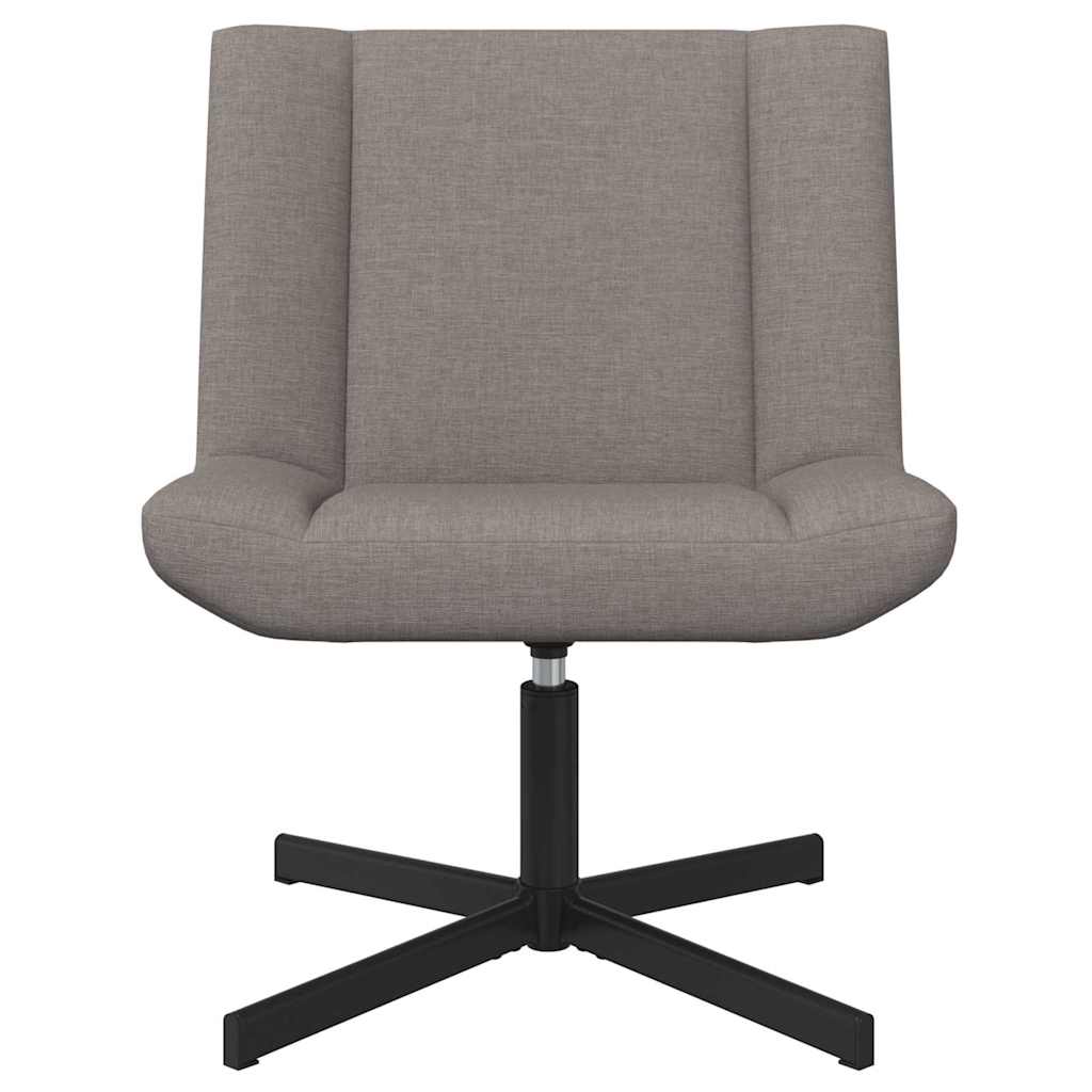 Swivel Chair Taupe 63 x 75 x 76 cm Fabric