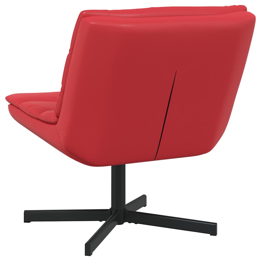 Swivel Chair Red 63 x 75 x 76 cm PU