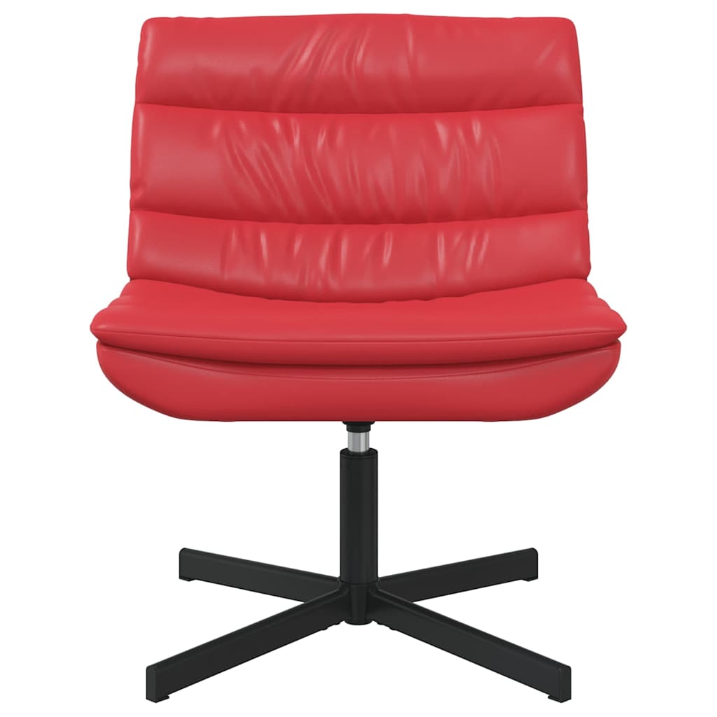 Swivel Chair Red 63 x 75 x 76 cm PU