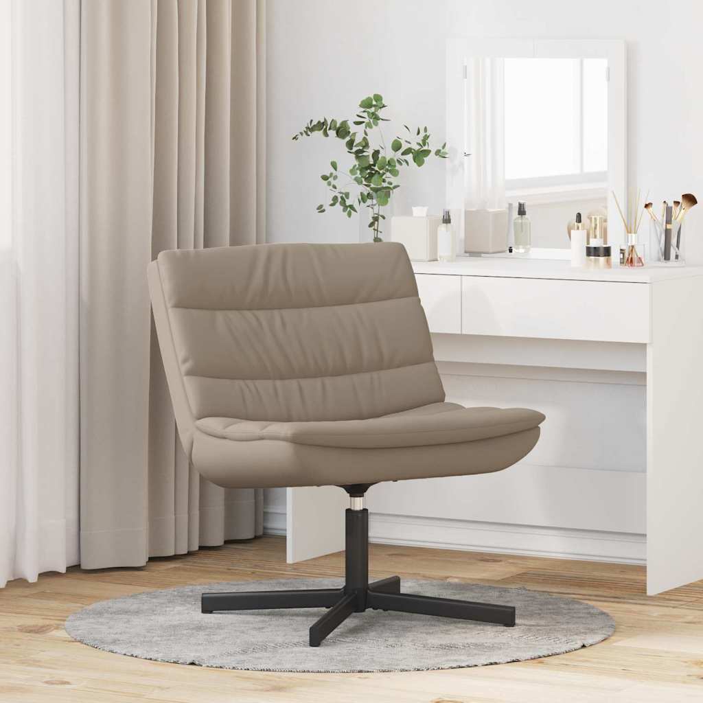 Swivel Chair Cappuccino 63 x 75 x 76 cm PU