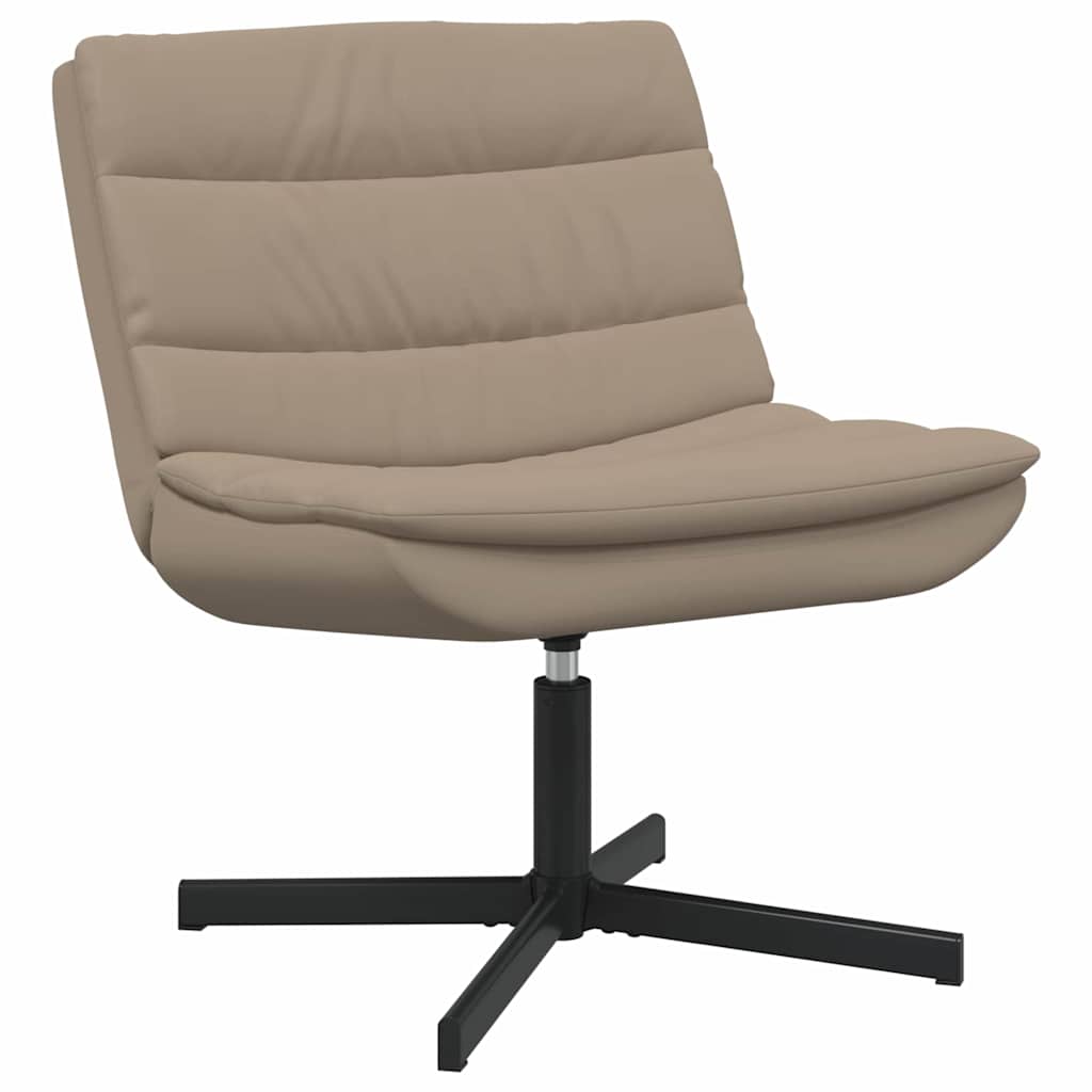 Swivel Chair Cappuccino 63 x 75 x 76 cm PU