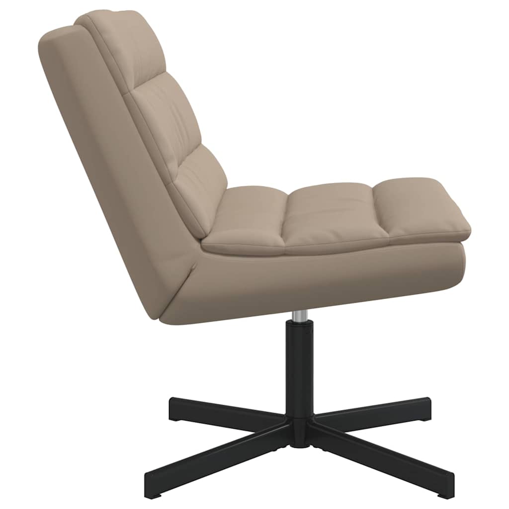Swivel Chair Cappuccino 63 x 75 x 76 cm PU