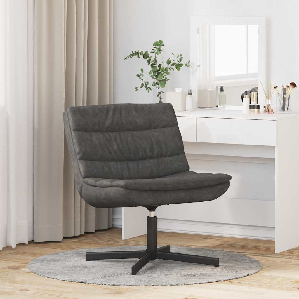 Swivel Chair Black 63 x 75 x 76 cm Antique PU