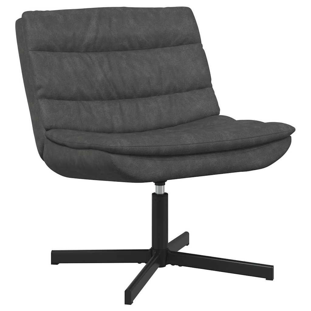Swivel Chair Black 63 x 75 x 76 cm Antique PU