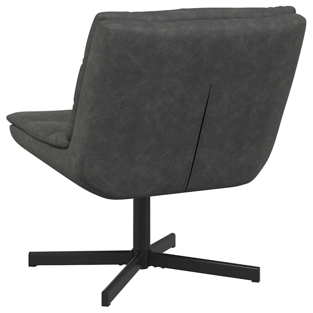 Swivel Chair Black 63 x 75 x 76 cm Antique PU
